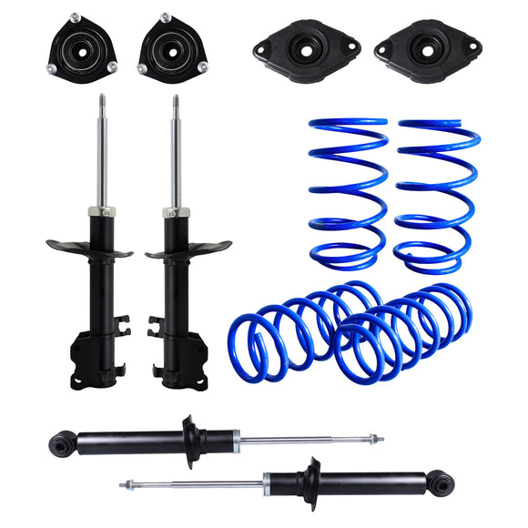 Kit Resortes Deportivos, Amortiguadores y Bases Nissan Sentra B15 2000-2006 12 piezas