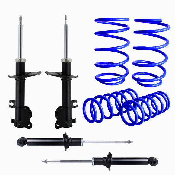 Kit Deportivo Resortes Ag Kit y Amortiguadores Originales Nissan Sentra B15 2000-2006 8 piezas