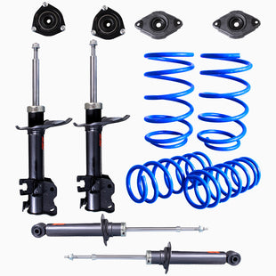 Kit Deportivo Resortes, Amortiguadores y Bases Nissan Sentra 2002-2006 Delanteros y Traseros
