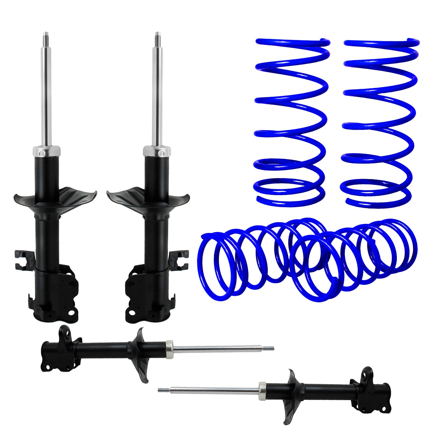 Kit Deportivo Resortes Ag Kit y Amortiguadores Originales Nissan Tsuru 1988-2015 8 piezas