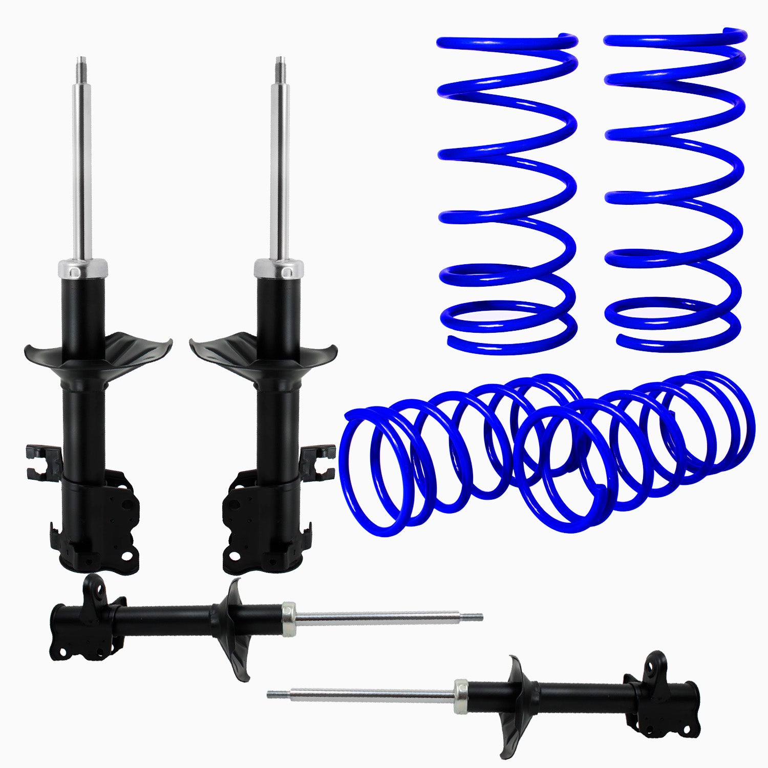 Kit Deportivo Resortes Ag Kit y Amortiguadores Originales Nissan Tsuru 1988-2015 8 piezas