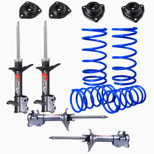 Kit Deportivo Resortes, Amortiguadores y Bases Nissan Tsuru 1992-2015 Delanteros y Traseros