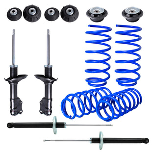 Kit Resortes Deportivos, Amortiguadores y Bases Volkswagen Jetta MK3 Aro Grande 1995-1998 12 piezas