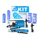 Kit Deportivo Resortes Ag Kit y Amortiguadores Originales Volkswagen Jetta MK3 Aro Grande 1995-1999 8 piezas-1