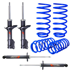 Kit Deportivo Resortes Ag Kit y Amortiguadores Ag Shox Volkswagen Golf A3 aro grande 92-95 Mexicano Kit 8 Piezas