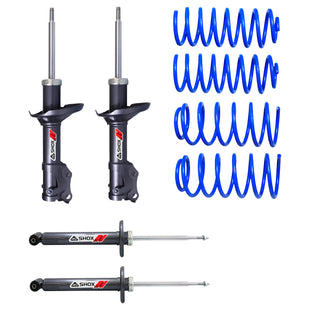 Kit Deportivo Resortes Ag Kit y Amortiguadores Ag Shox Volkswagen Golf A3 aro grande 92-95 Mexicano Kit 8 Piezas