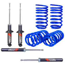 Kit Deportivo Resortes Ag Kit y Amortiguadores Ag Shox Volkswagen Caribe 80-87 Kit 8 Piezas