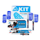 Kit Deportivo Resortes Ag Kit y Amortiguadores Ag Shox Volkswagen Caribe 1980-1987 Kit 8 Piezas-1