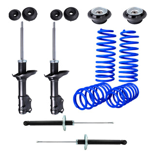Resortes Deportivos, Amortiguadores y Bases AG Volkswagen Jetta A2 (México, Aro Grande) 1987-1992 Delanteros y Traseros