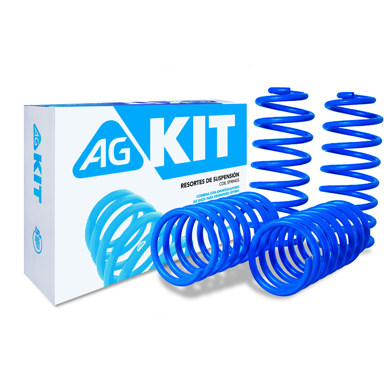 Resortes Deportivos AG Kit Volkswagen Jetta A3 (México, Aro Grande) 1992-1999 Delanteros y Traseros