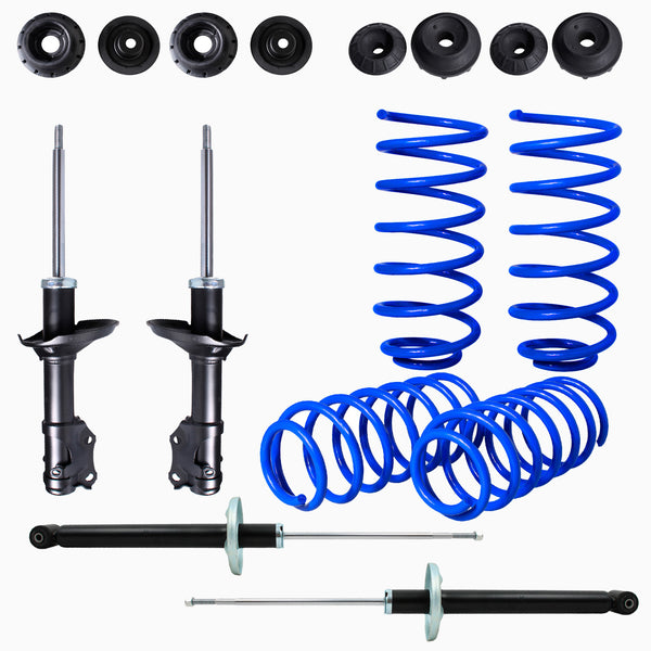 Kit Resortes Deportivos, Amortiguadores y Bases Volkswagen Golf MK3 Aro Chico 1995-1999 12 piezas