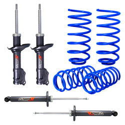 Kit Deportivo Resortes Ag Kit y Amortiguadores Ag Shox Volkswagen Golf Cabrio 96-02 Kit 8 Piezas