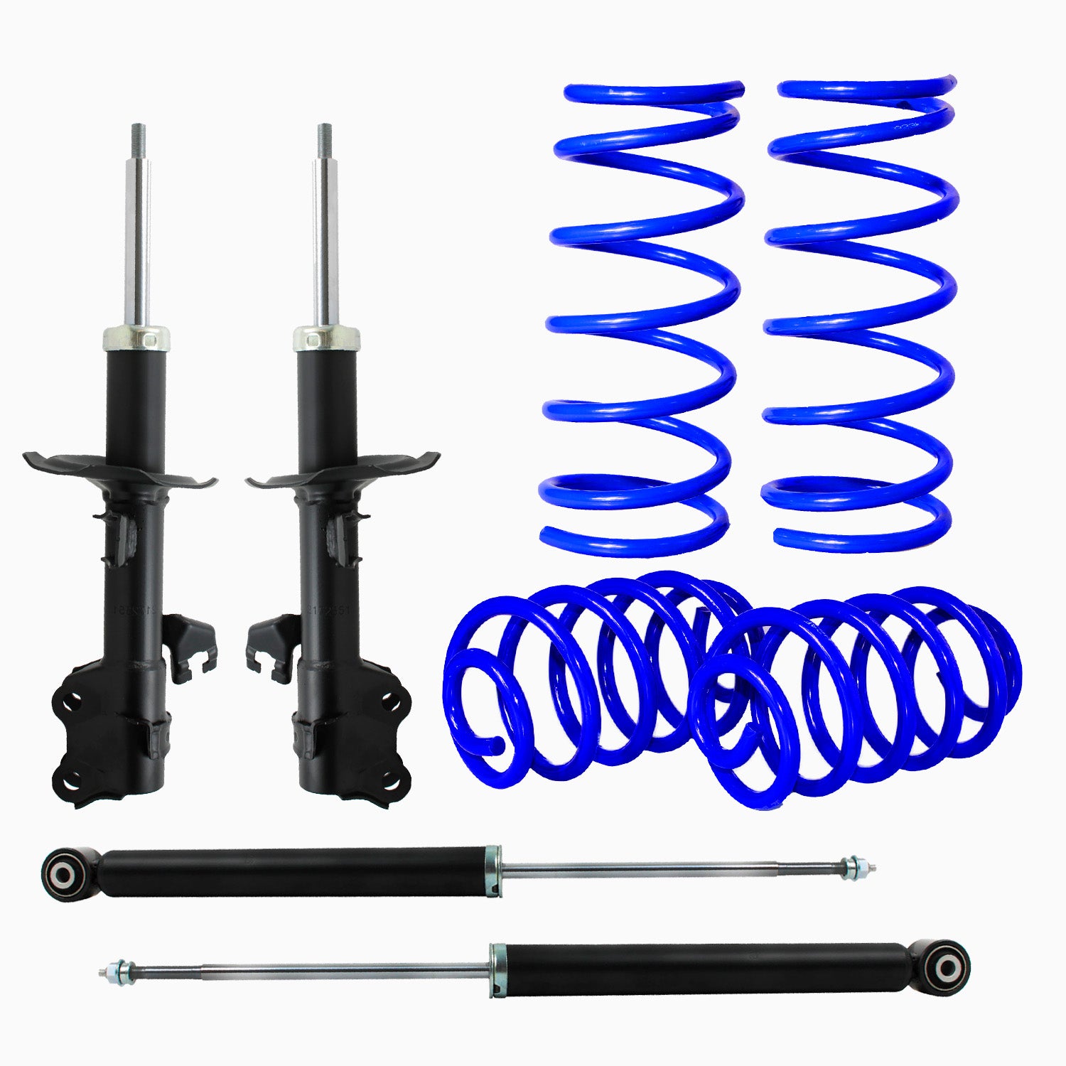 Kit Deportivo Resortes Ag Kit y Amortiguadores Originales Nissan Tiida 2006-2018 8 piezas