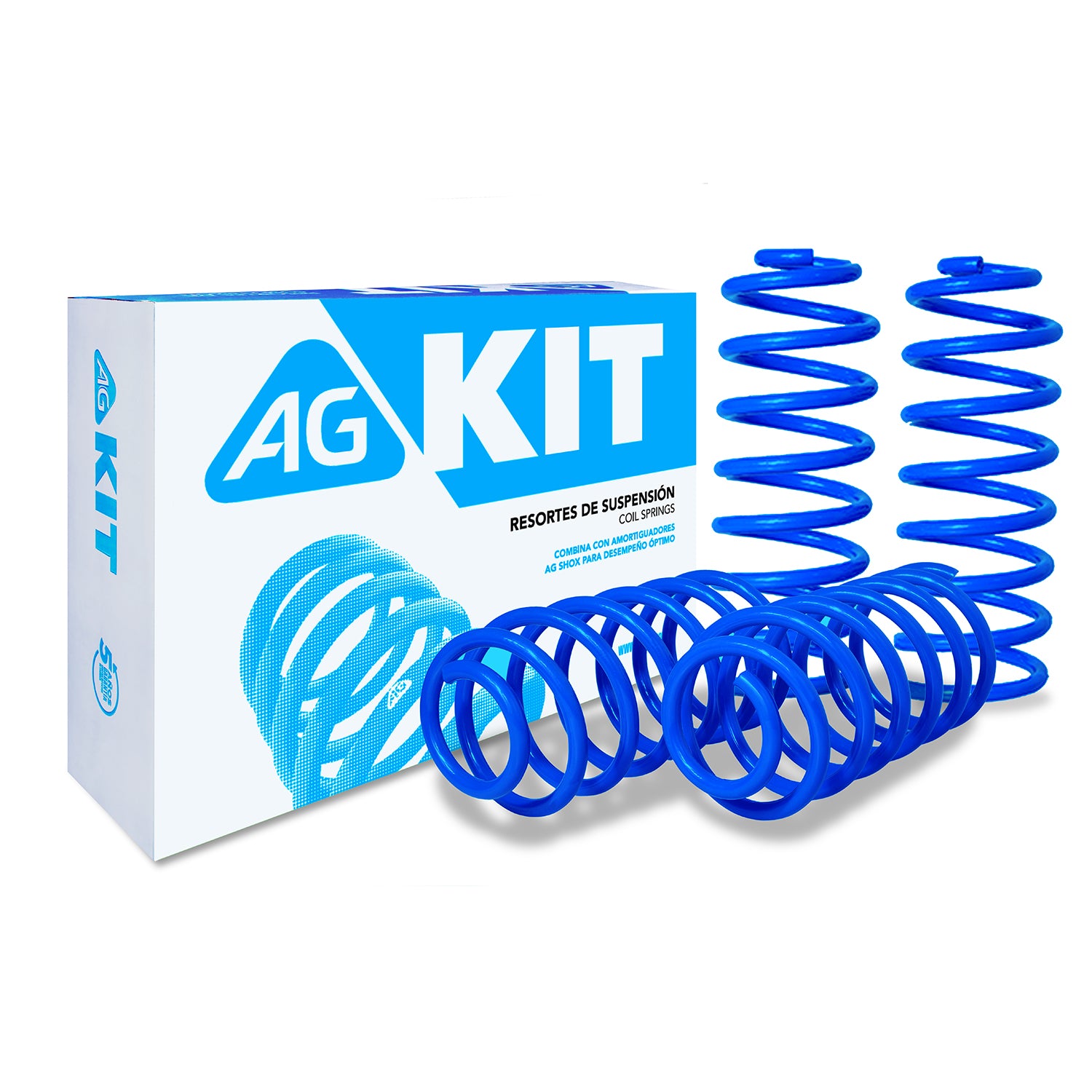 Resortes Deportivos Ag Kit Volkswagen Golf A3 (Alemán, Aro Chico) 1995-1999 Aro Ch Kit 4 Piezas