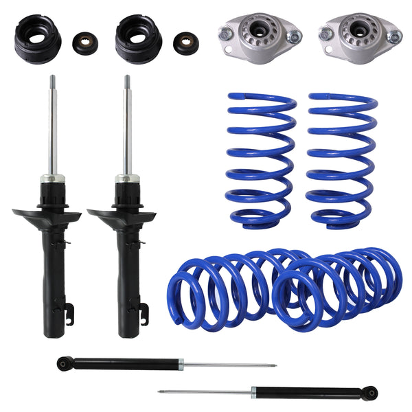 Kit Resortes Deportivos, Amortiguadores y Bases Ag Strut Audi A3 1999-2003 12 piezas