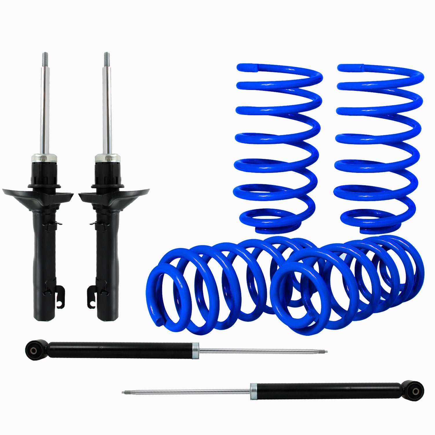 Kit Deportivo Resortes Ag Kit y Amortiguadores Originales Seat Leon MK1 2001-2005 8 piezas