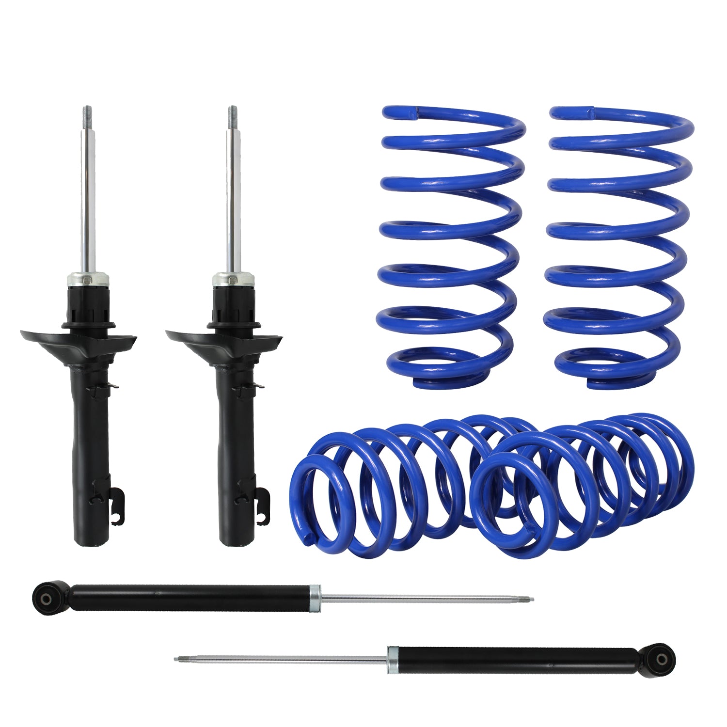 Kit Deportivo Resortes Ag Kit y Amortiguadores Originales Volkswagen Jetta MK4 1995-2005 8 piezas