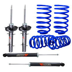 Kit Deportivo Resortes Ag Kit y Amortiguadores Ag Shox Volkswagen Jetta IV 00-07 Kit 8 Piezas