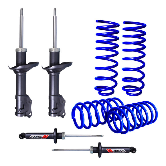 Kit Deportivo Resortes Ag Kit y Amortiguadores Ag Shox Volkswagen Derby 1997-2008 Del y Tras