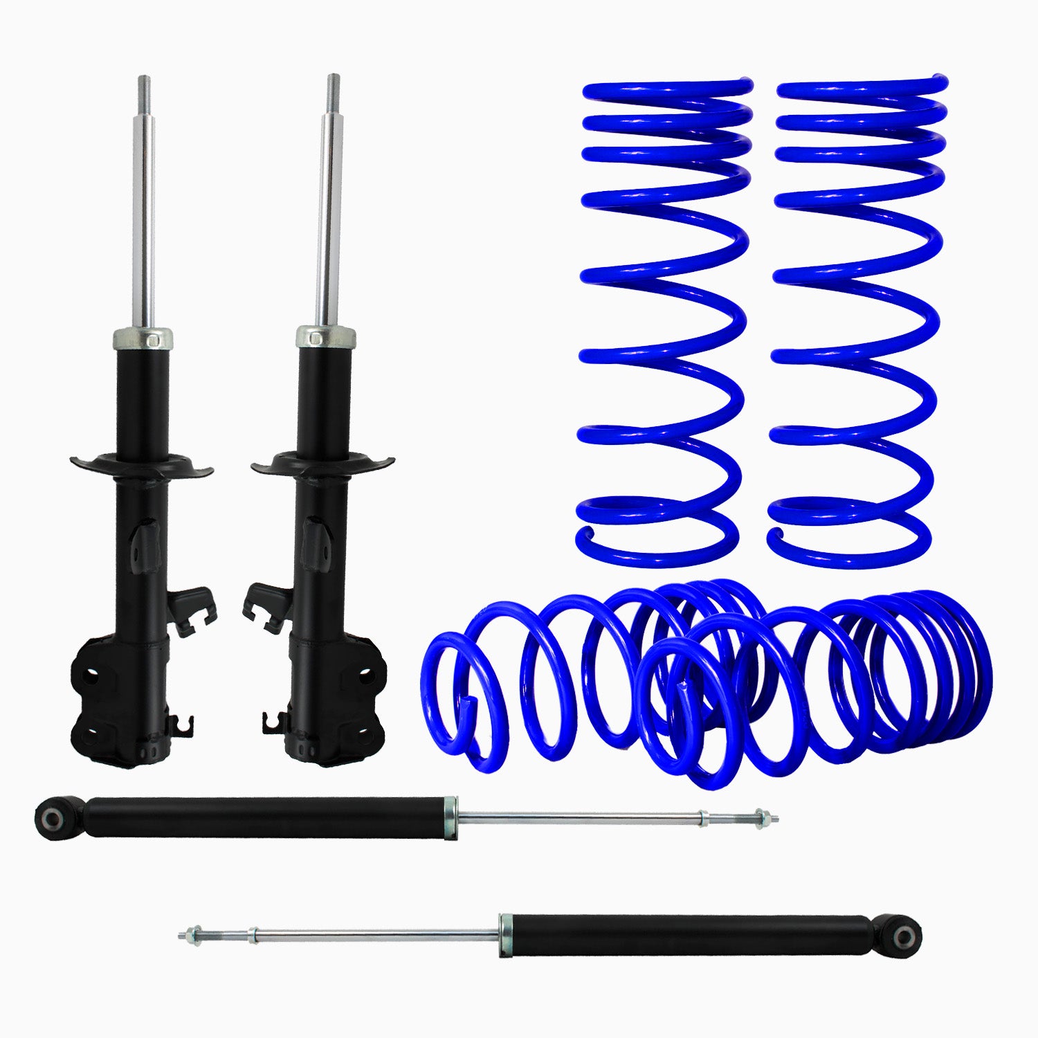 Kit Deportivo Resortes Ag Kit y Amortiguadores Originales Nissan March 2012-2019 8 piezas
