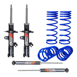 Resortes Deportivos y Amortiguadores Deportivos AG Nissan Versa 2012-2019 Delanteros y Traseros