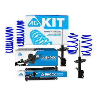 Kit Deportivo Resortes Ag Kit y Amortiguadores Originales Nissan Sentra B16 2007-2012 8 piezas