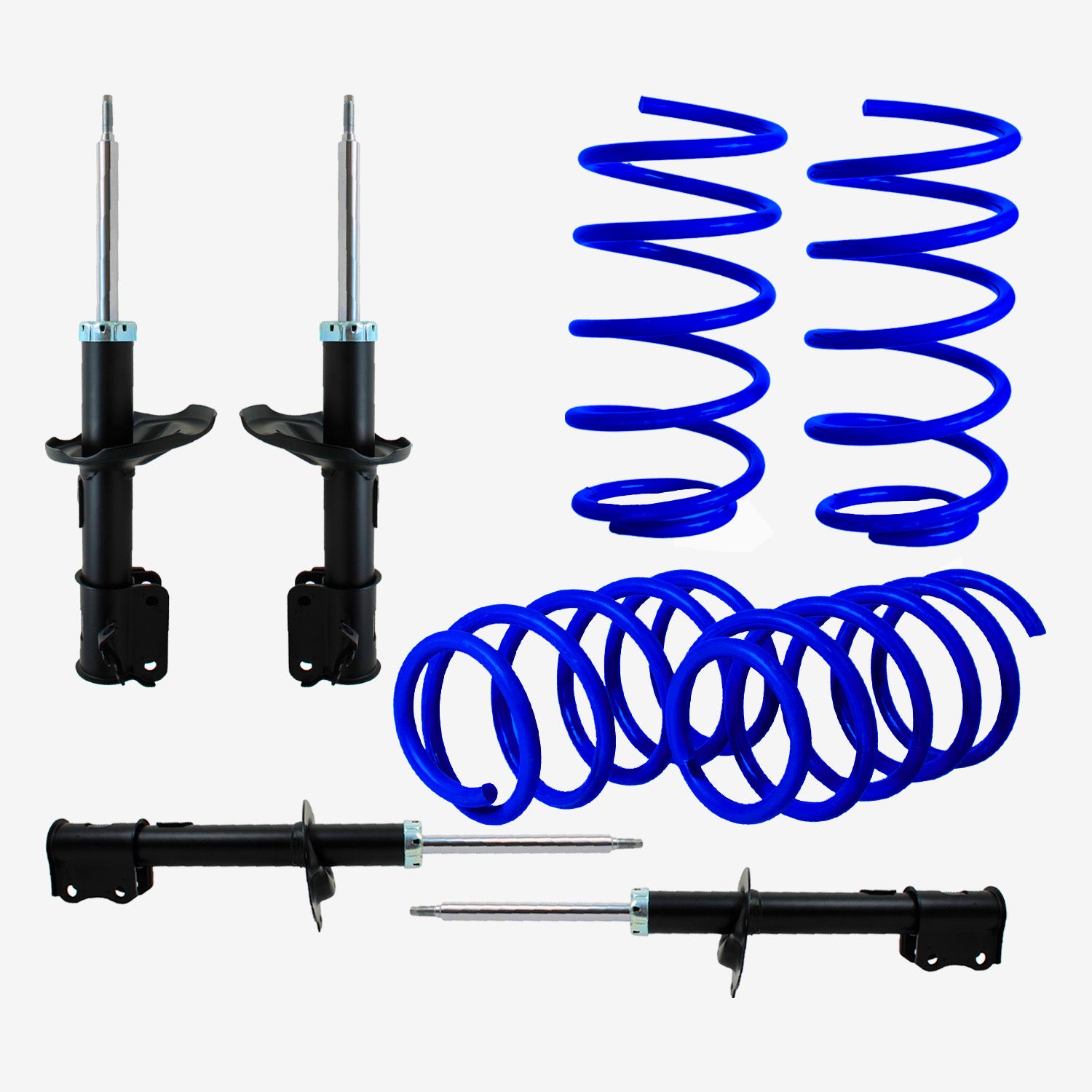 Kit Deportivo Resortes Ag Kit y Amortiguadores Originales Chevrolet Optra 2007-2010 8 piezas