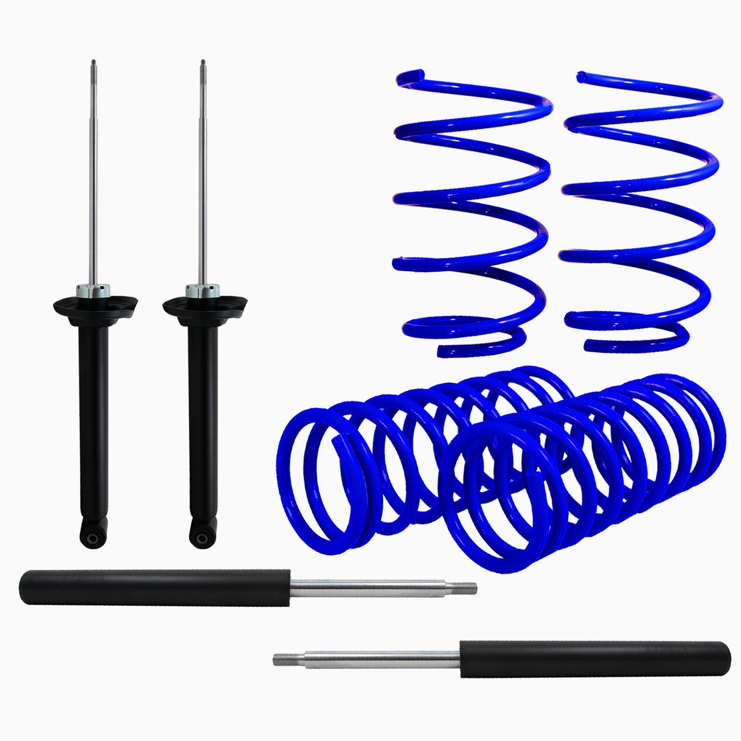 Kit Deportivo Resortes Ag Kit y Amortiguadores Originales Volkswagen Pointer 1996-2011 8 piezas
