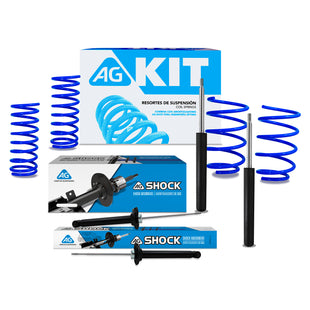 Kit Deportivo Resortes Ag Kit y Amortiguadores Originales Volkswagen Pointer 1996-2011 8 piezas