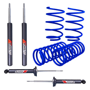 Kit Deportivo Resortes Ag Kit y Amortiguadores Ag Shox Volkswagen Pointer todos Kit 8 Piezas