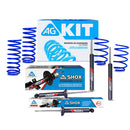 Kit Deportivo Resortes Ag Kit y Amortiguadores Ag Shox Volkswagen Pointer todos Kit 8 Piezas-1
