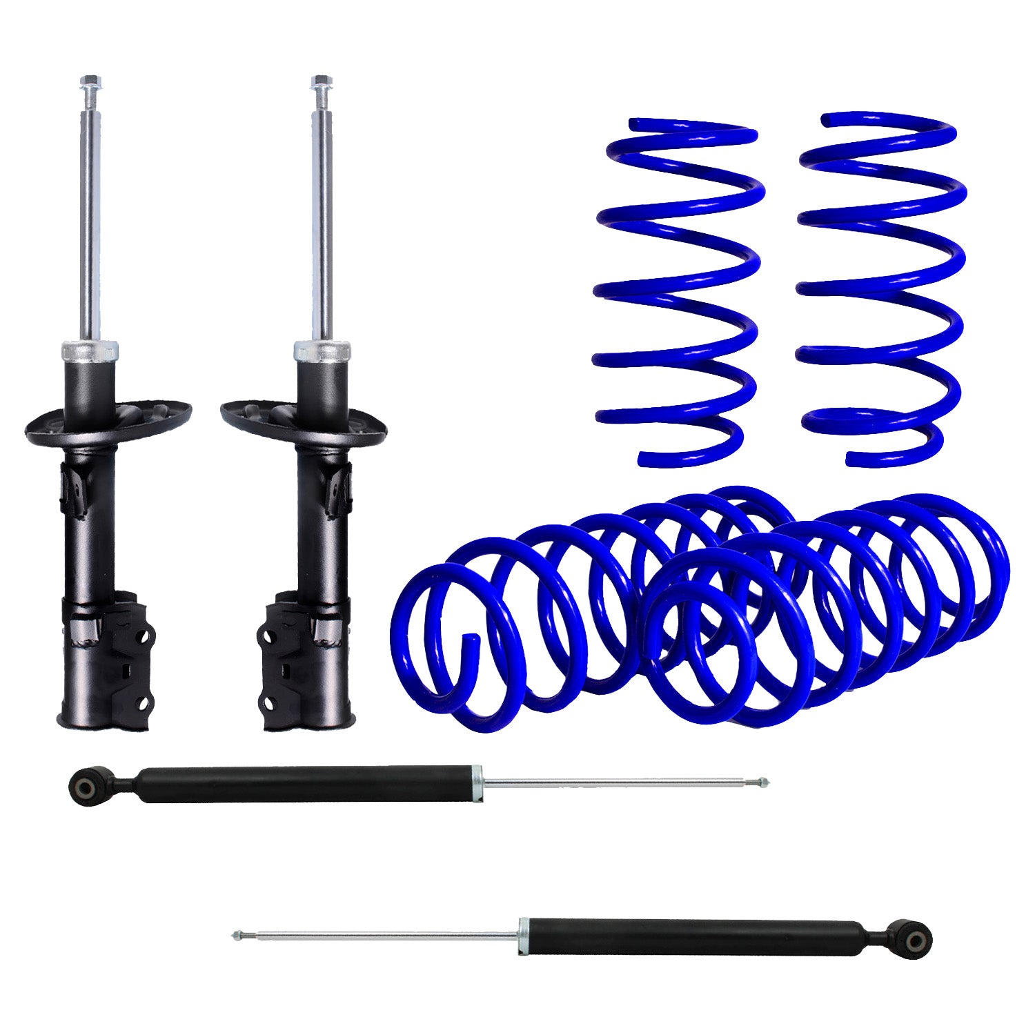 Kit Deportivo Resortes Ag Kit y Amortiguadores Originales Ford Fiesta 2014-2019 8 piezas