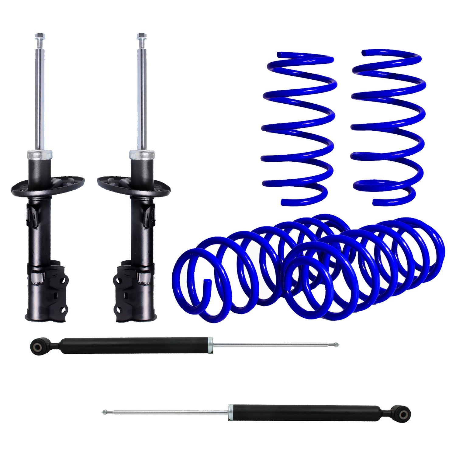 Kit Deportivo Resortes Ag Kit y Amortiguadores Originales Ford Fiesta 2014-2019 8 piezas