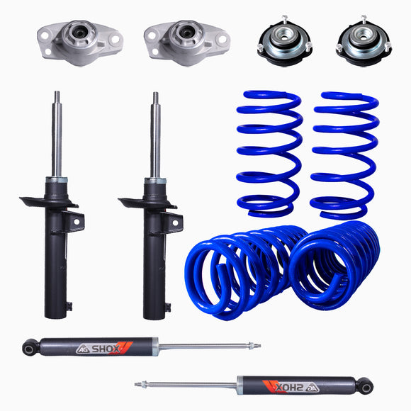 Kit Deportivo Resortes, Amortiguadores y Bases Volkswagen Beetle 2012-2017 Delanteros y Traseros