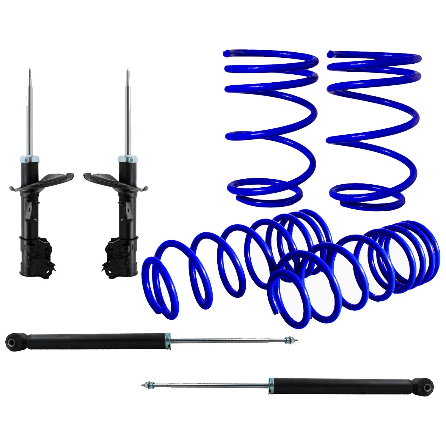 Kit Deportivo Resortes Ag Kit y Amortiguadores Originales Dodge Attitude 2006-2011 8 piezas