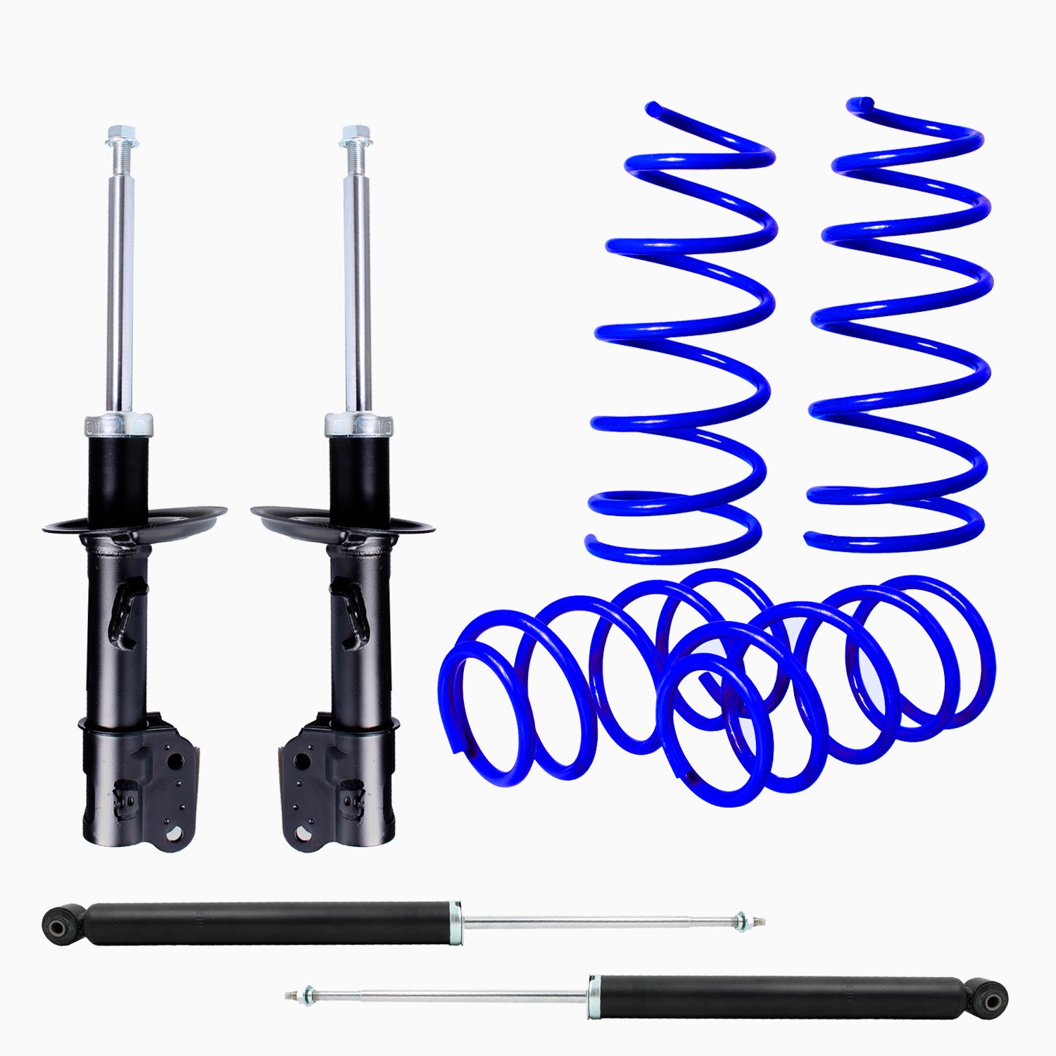 Kit Deportivo Resortes Ag Kit y Amortiguadores Originales Chevrolet Beat (Incluye Beat Activ) 2018-2021 8 piezas