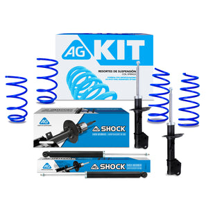 Kit Deportivo Resortes Ag Kit y Amortiguadores Originales Chevrolet Beat (Incluye Beat Activ) 2018-2021 8 piezas