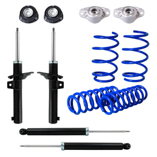 Kit Resortes Deportivos, Amortiguadores y Bases Seat León III (FR y Cupra) (Carter 55 mm) (Para suspensión Independiente) 2012-2020 12 piezas