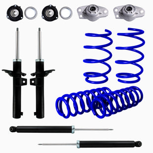 Kit Resortes Deportivos, Amortiguadores y Bases Audi A3 2012 (Para suspensión Independiente) 12 piezas