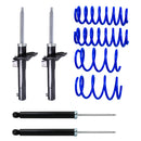 Resortes Deportivos y Amortiguadores AG Audi A3 (8V) (Excluye 2.0L) (Carter 50 mm) (Eje Suspensión Independiente Buje 10 mm) 2012-2026 Delanteros y Traseros