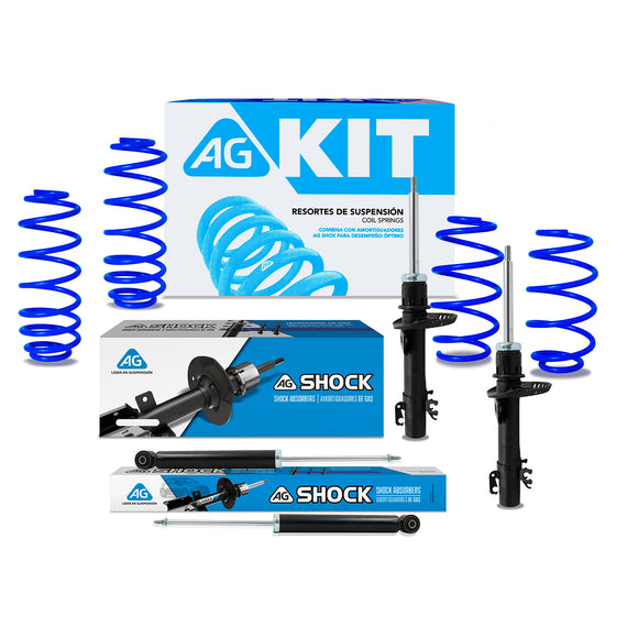 Kit Deportivo Resortes Ag Kit y Amortiguadores Originales Volkswagen Polo 2009-2022 8 piezas