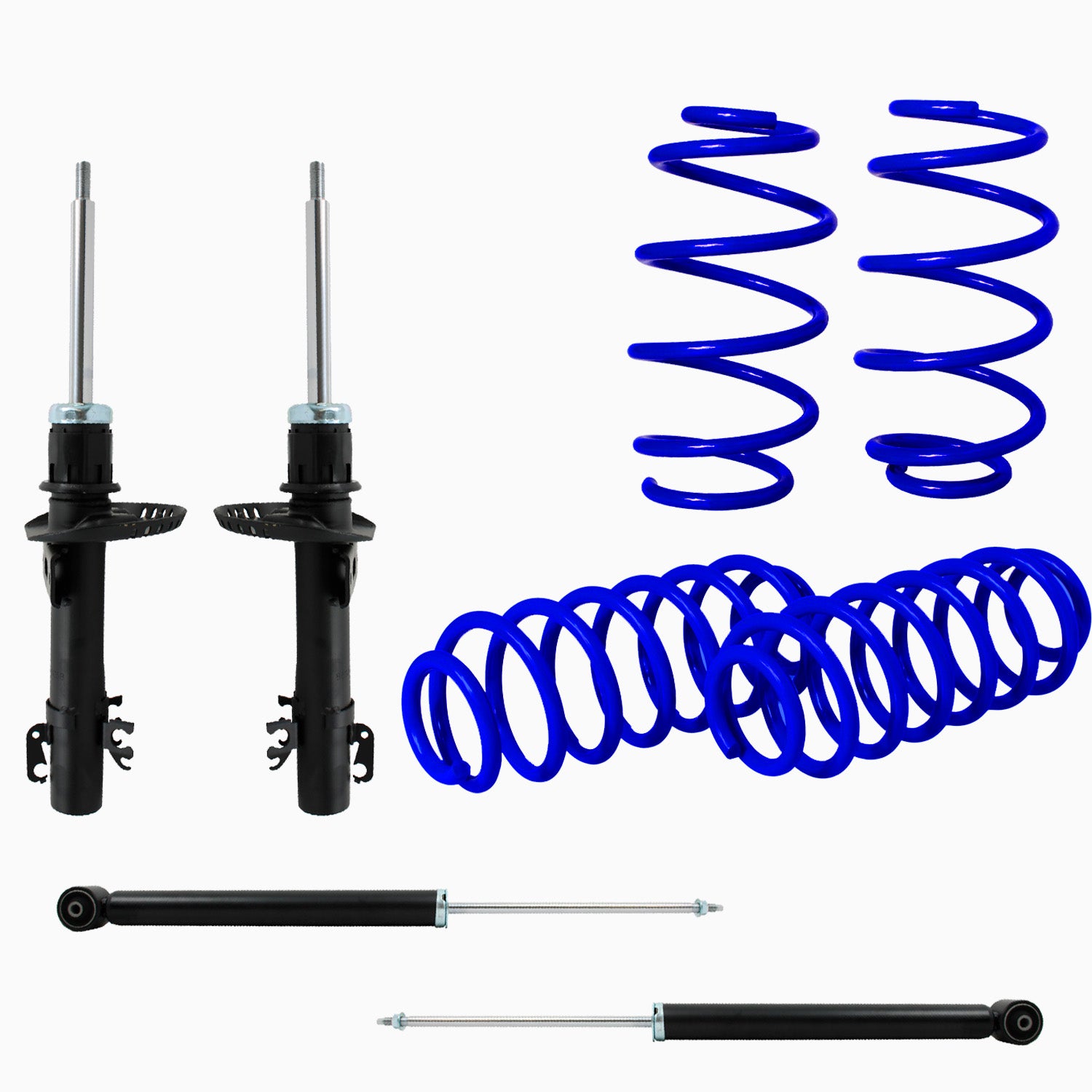Kit Deportivo Resortes Ag Kit y Amortiguadores Originales Volkswagen Vento 2014-2022 8 piezas