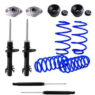 Resortes Deportivos, Amortiguadores y Bases AG Volkswagen Vento 2014-2022 Delanteros y Traseros