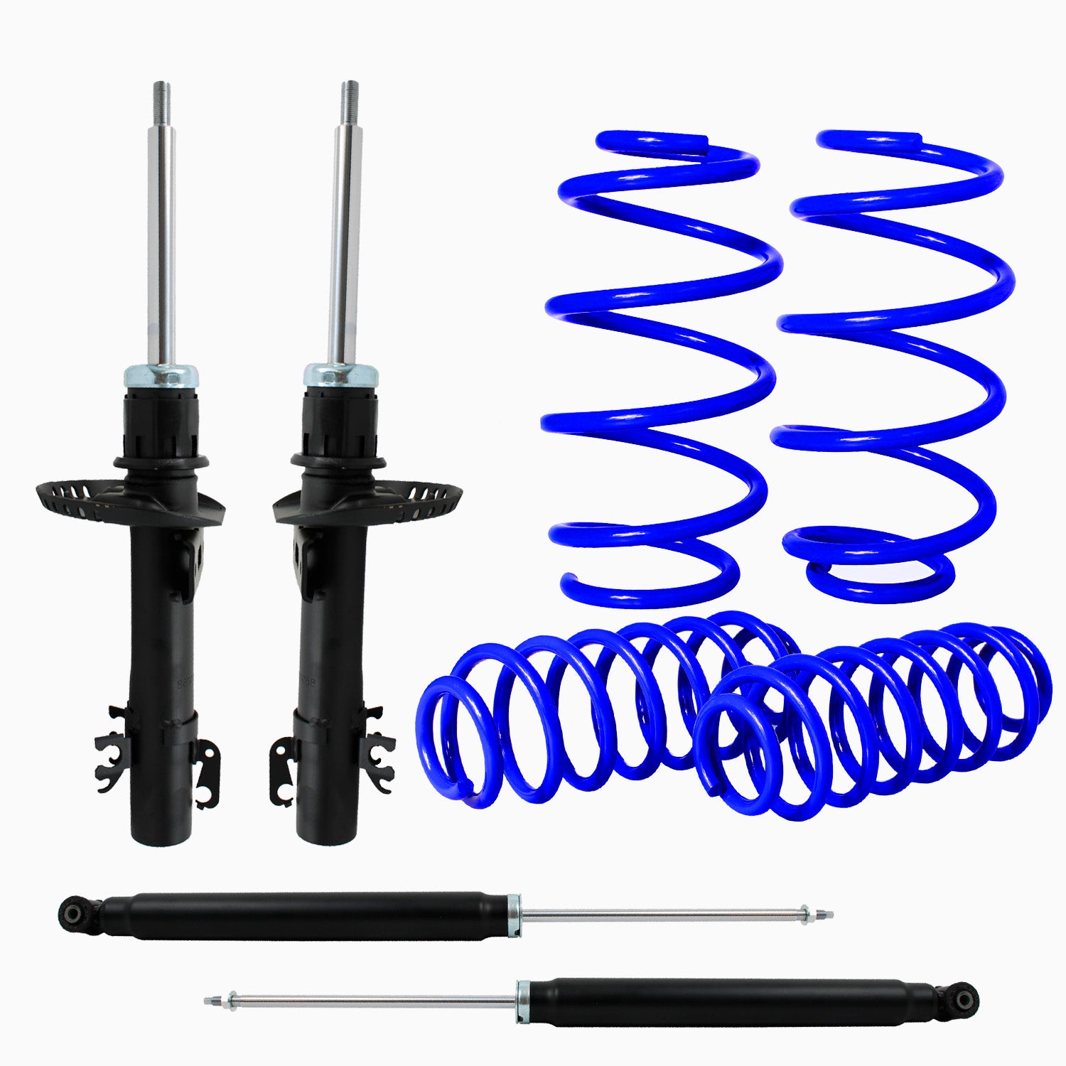 Kit Deportivo Resortes Ag Kit y Amortiguadores Originales Seat Toledo 2010-2018 8 piezas