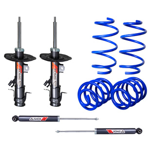 Kit Deportivo Resortes Ag Kit y Amortiguadores Ag Shox Nissan Sentra B17 2013-2019 Delanteros y Traseros