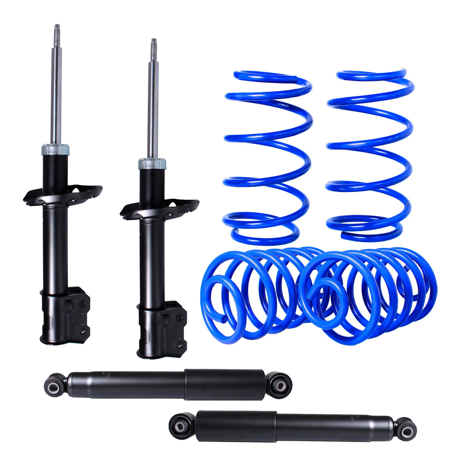 Kit Deportivo Resortes Ag Kit y Amortiguadores Originales Chevrolet Tornado 2004-2015 8 piezas