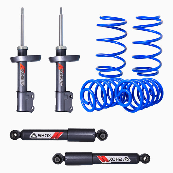 Kit Deportivo Resortes Ag Kit y Amortiguadores Ag Shox Chevrolet Astra G 1999-2002 Delanteros y Traseros