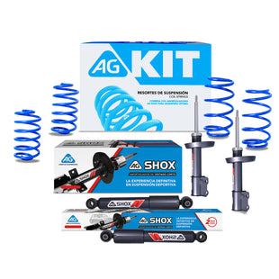 Kit Deportivo Resortes Ag Kit y Amortiguadores Ag Shox Chevrolet Astra G 1999-2002 Delanteros y Traseros