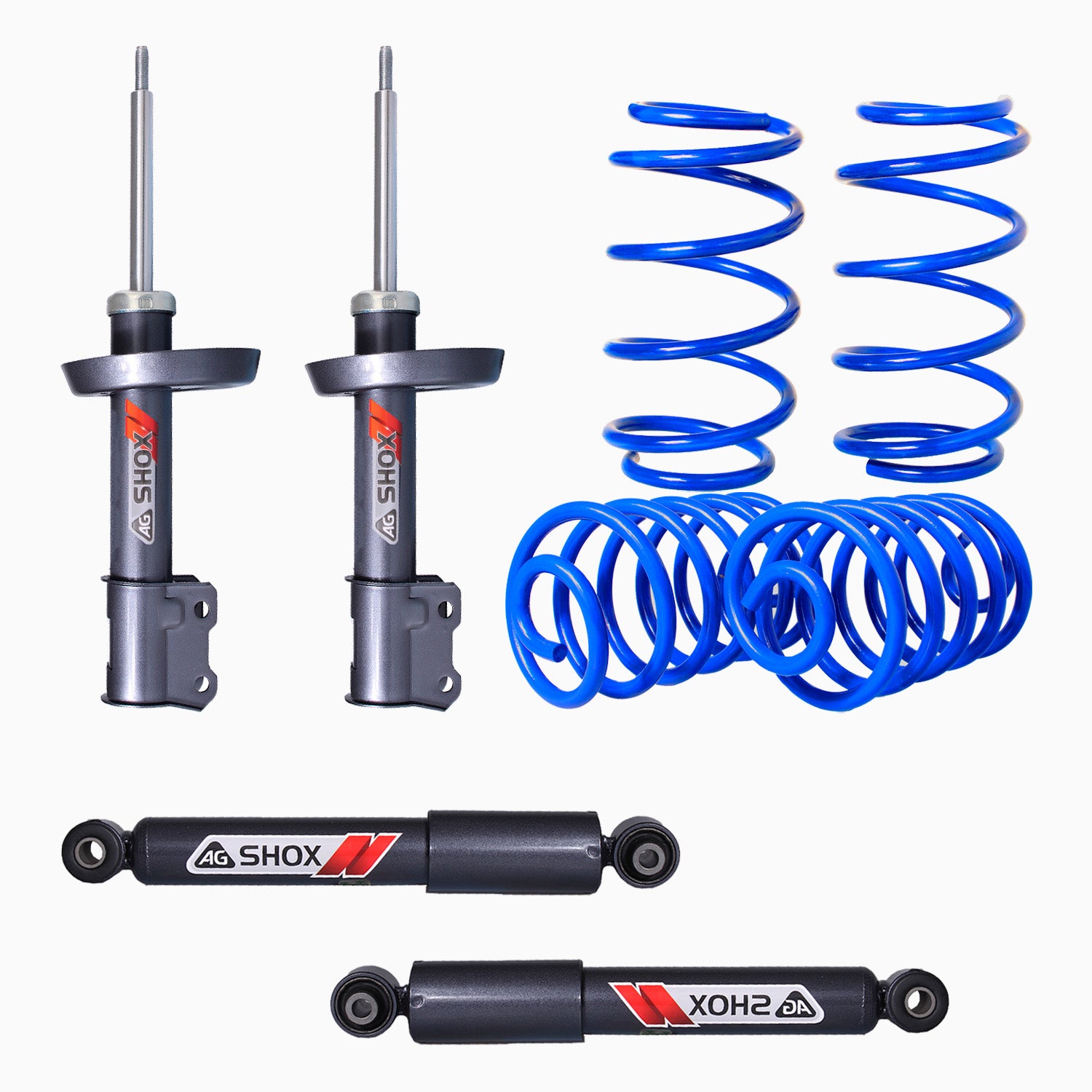 Kit Deportivo Resortes Ag Kit y Amortiguadores Ag Shox Chevrolet Astra G 1999-2002 Delanteros y Traseros