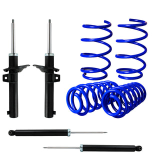 Kit Deportivo Resortes Ag Kit y Amortiguadores Originales Volkswagen Jetta A7 (Carter 55 mm) (Eje Suspensión Independiente Buje 10 mm)   2018-2021 8 piezas